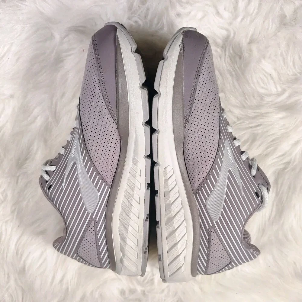 Brooks Women's Sz 8W (D) Addiction Walker WLK Gray Sneakers Shoes Walking